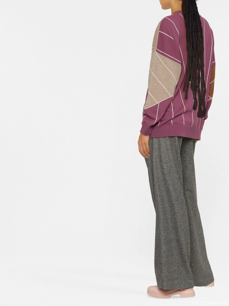 Cheap McCartney jumper Women geometric-jacquard knit Stella 0703